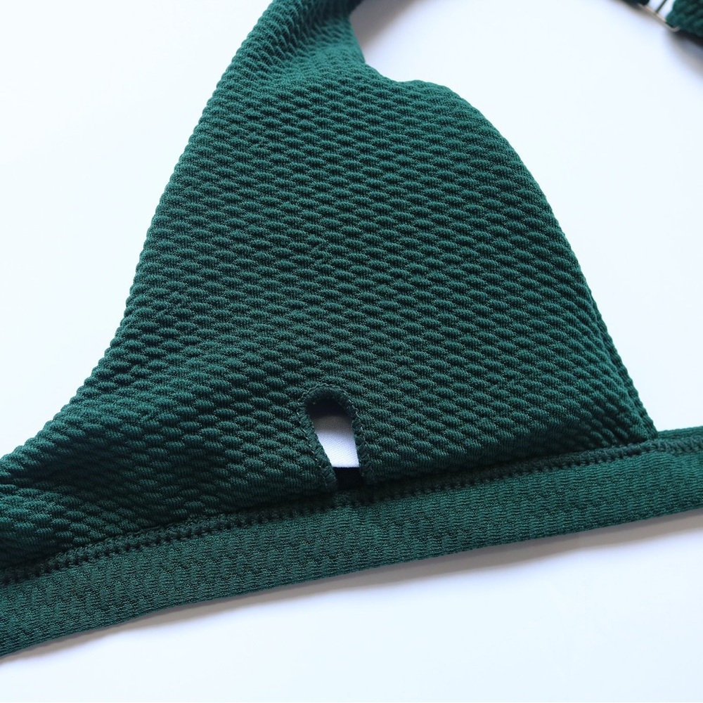 NWT - Emerald Green 2-Piece Padded Bikini Brazilian Bottom (Size: 6-8) - Picture 6 of 13